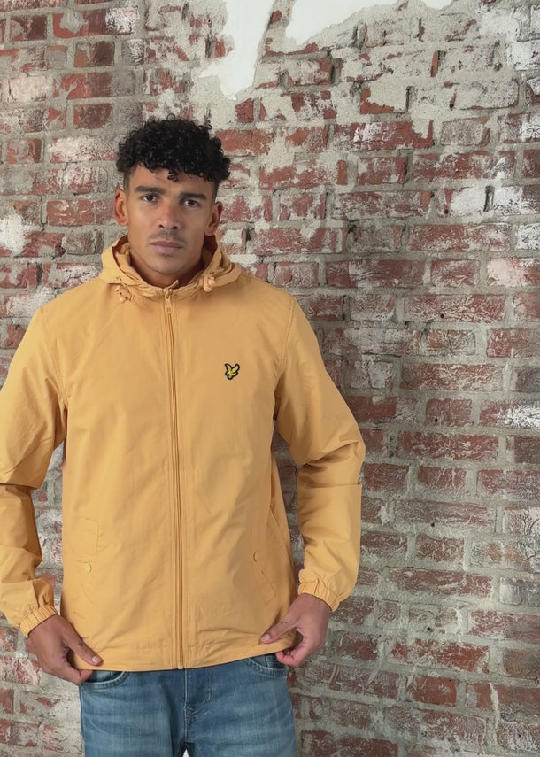 Lyle & Scott Jassen Zip through hooded jacket - honeycomb