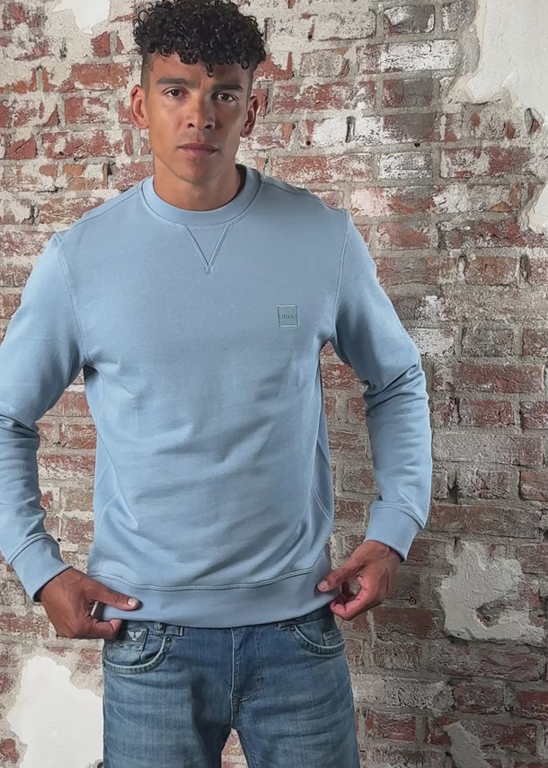 Hugo Boss Truien Westart - light pastel blue