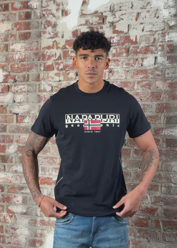 Napapijri T-shirts S aylmer - black