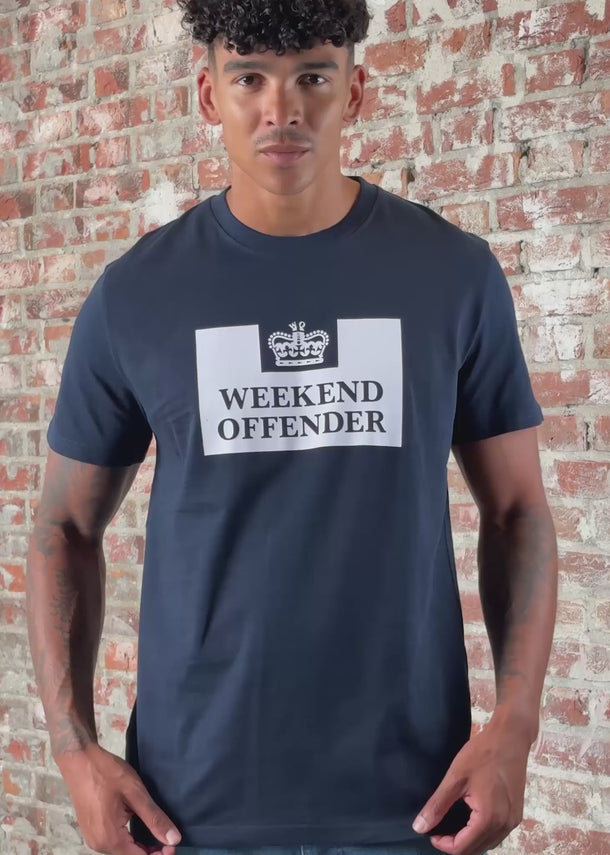 Weekend Offender T-shirts Prison t-shirt - navy