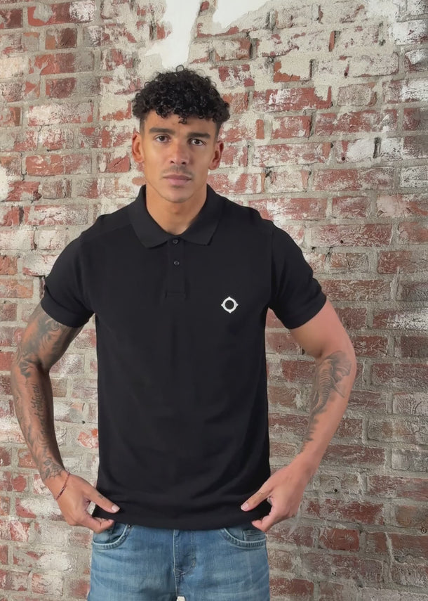 MA.Strum Polo's Mastrum pique polo - jet black