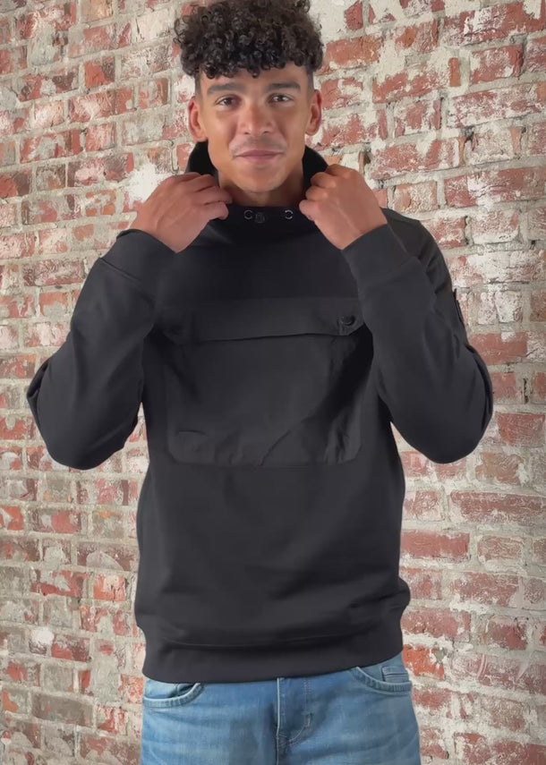 Weekend Offender Hoodies Depper - black