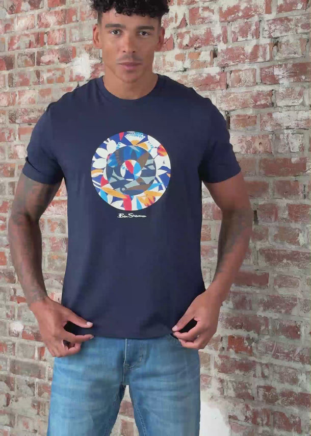 Ben Sherman T-shirts Tropical target - dark navy