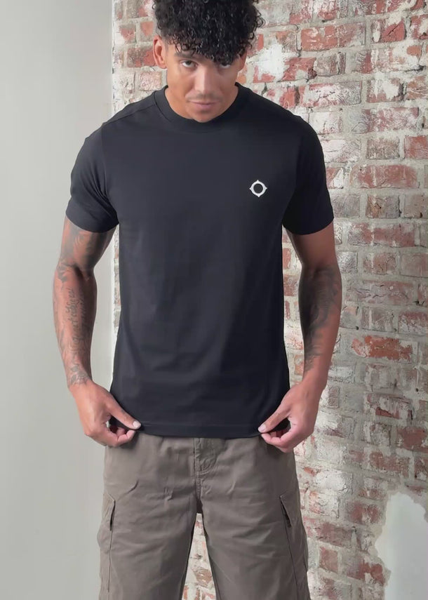 MA.Strum T-shirts SS icon tee - jet black