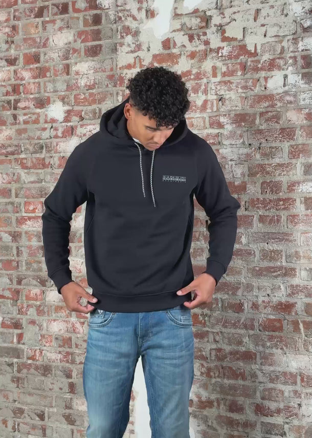Napapijri Hoodies Back graphic hoodie - black beauty