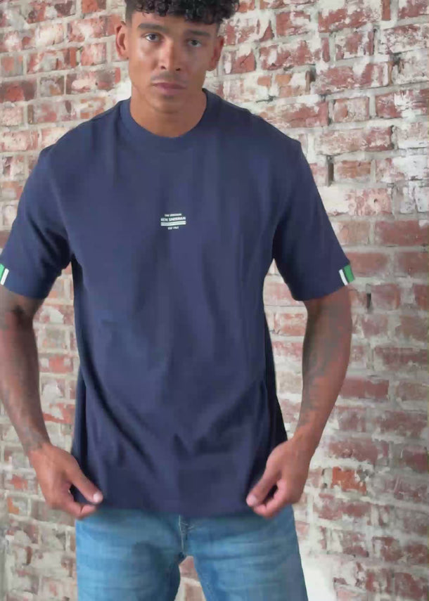 Ben Sherman T-shirts Tipped pique tee - dark navy