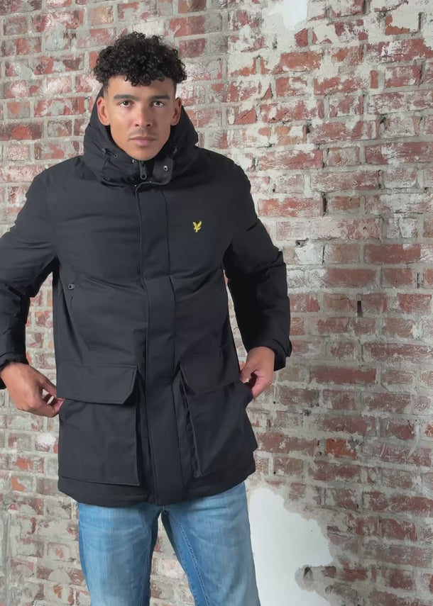 Lyle & Scott Jassen Membrane parka - jet black