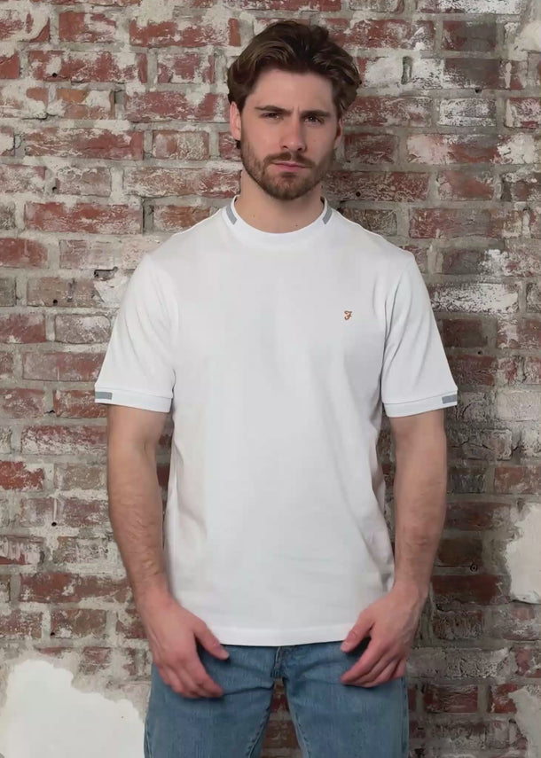 Farah T-shirts Northleigh tee - white