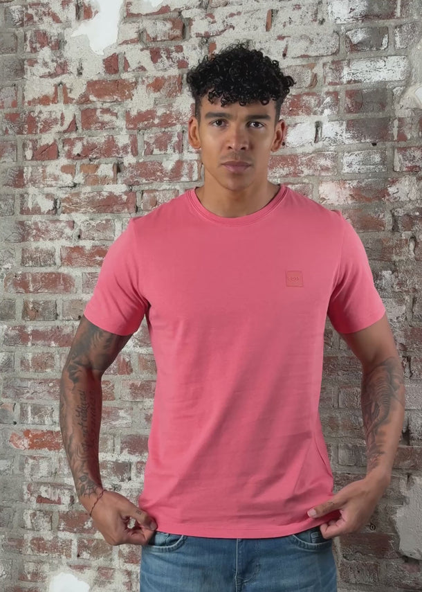 Hugo Boss T-shirts Tales - light pastel red