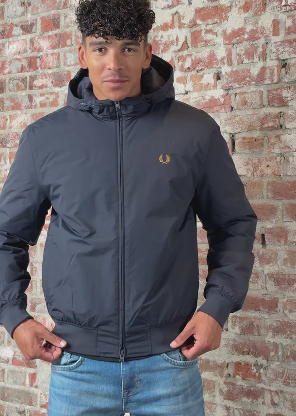 Fred Perry Jassen Hooded brentham jacket - navy