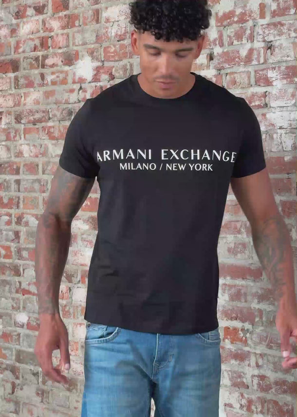 Armani Exchange T-shirts Slim fit t-shirt - black