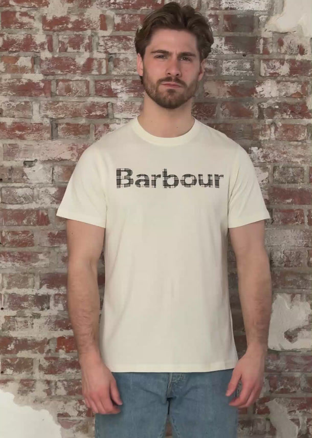 Barbour T-shirts Barbour kilnwick t-shirt - antique white