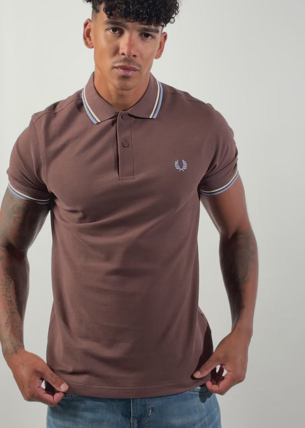Fred Perry Polo's Twin tipped fred perry shirt - crbri ecr lghsmo