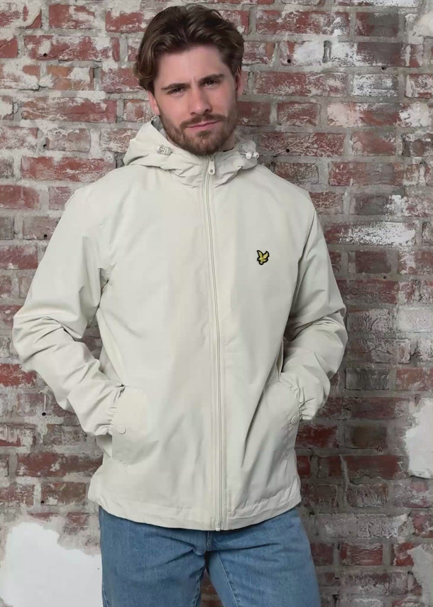 Lyle & Scott Jassen Zip through hooded jacket - cove