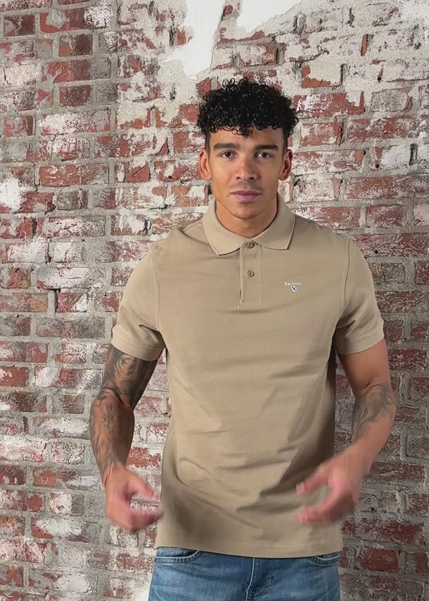 Barbour Polo's Barbour tartan pique polo shirt - washed stone dress