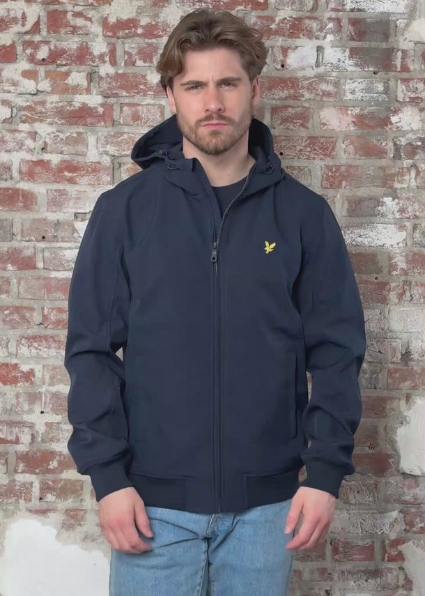 Lyle & Scott Jassen Mesh back softshell jacket - dark navy