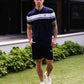 Sergio Tacchini Korte Broeken  Pietrapertosa short - blue white 