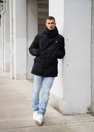 Lyle & Scott Jassen Membrane parka - jet black