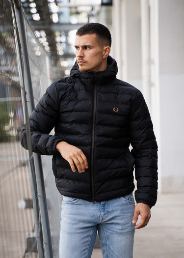Fred Perry Jassen Hooded insulated jacket - black