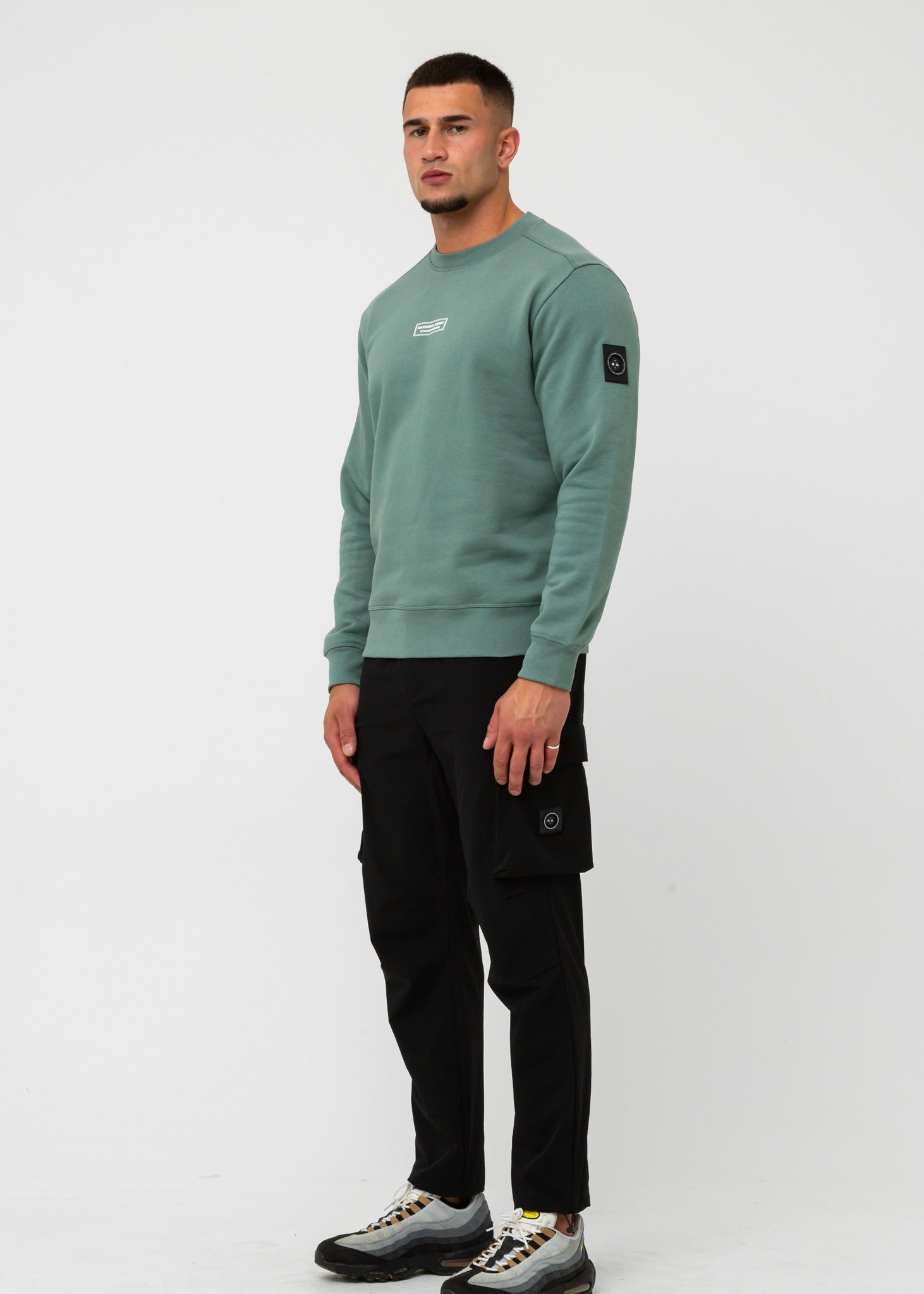 Marshall Artist Truien  Siren crewneck - atlantic green 