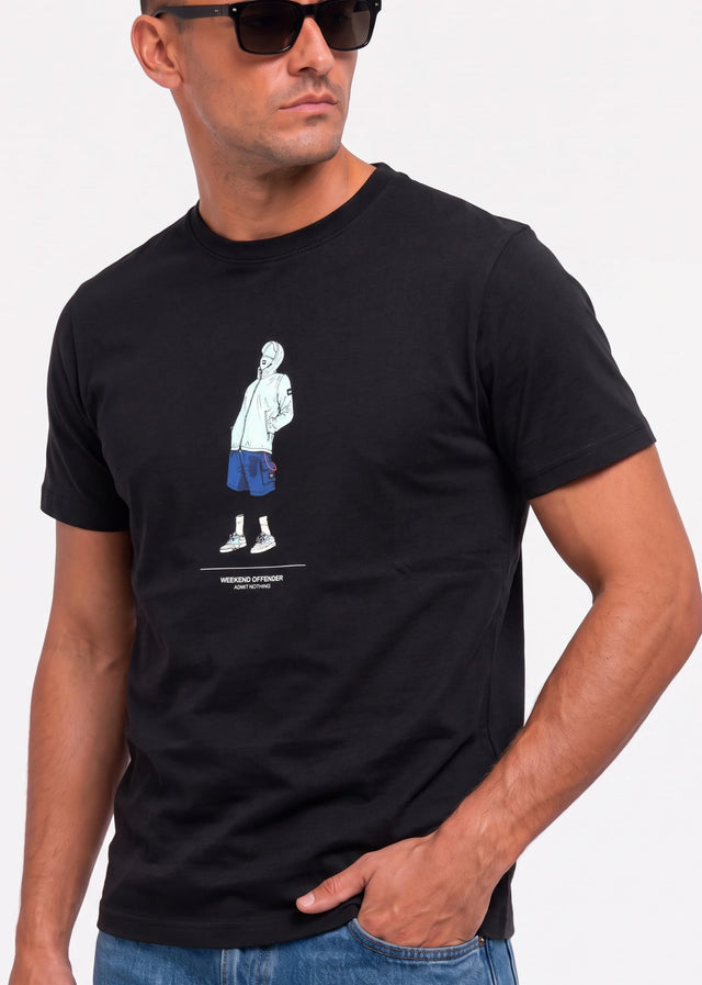 Weekend Offender T-Shirts Drarga graphic tee - black