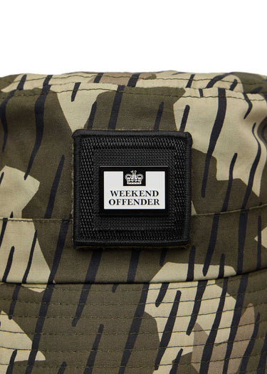 Weekend Offender Bucket Hats  Choroni camo - castle green rain camo 