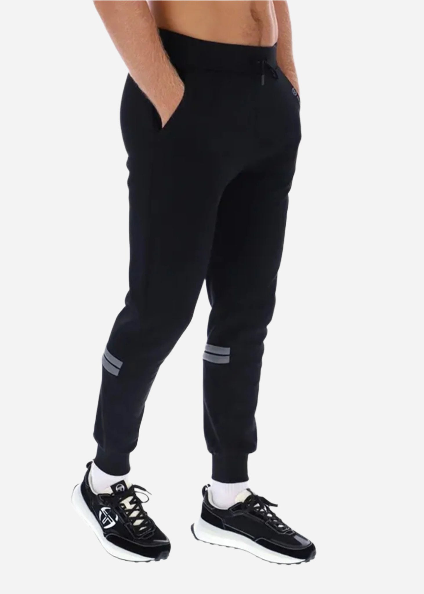 Sergio Tacchini Joggingbroeken Blow pants - black quiet shade