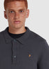 Farah Truien  Sweater hamlet knit ls polo - charcoal 