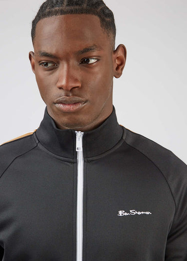 Ben Sherman Vesten  House taped track top - black 