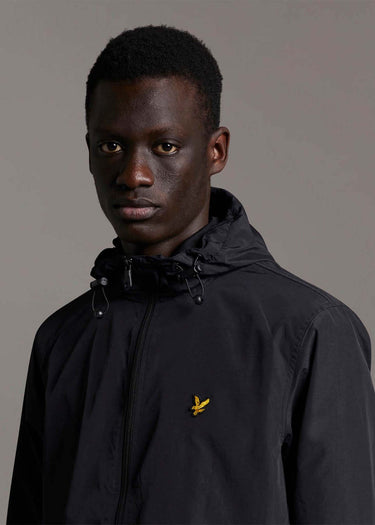 Lyle & Scott Jassen Zip through hooded jacket - jet black