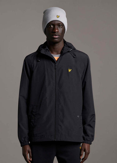 Lyle & Scott Jassen Zip through hooded jacket - jet black