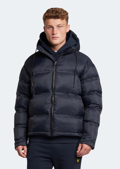 Lyle & Scott Jassen  Sculptural puffer jacket - dark navy 