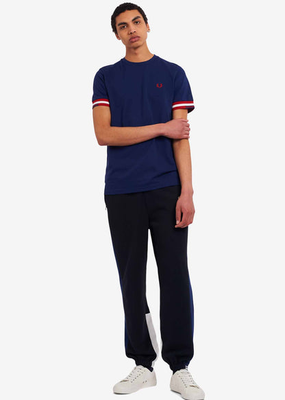 Fred Perry T-shirts  Abstract cuff t-shirt - french navy 