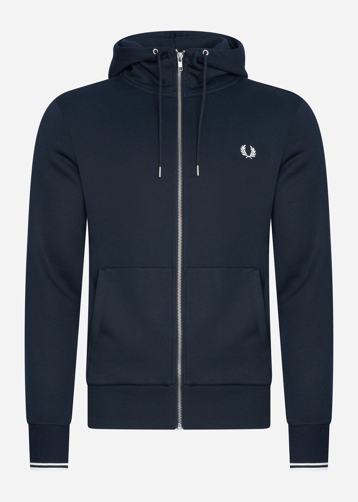 Fred Perry Vesten  Hooded zip-through sweatshirt - navy 