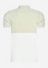 Fred Perry Polo's  Embroidered panel polo shirt - light oyster 