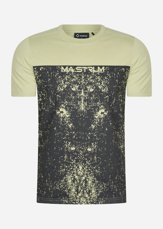 mastrum half body print t-shirt tea
