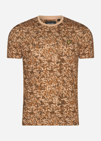 Lyle & Scott T-shirts  Earth print t-shirt - tan 