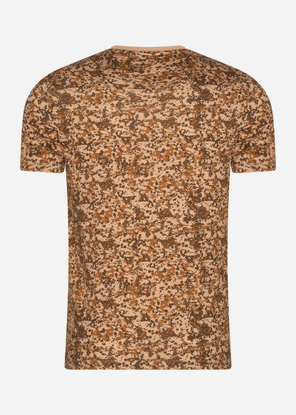 Lyle & Scott T-shirts  Earth print t-shirt - tan 