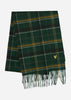 Lyle & Scott Sjaals  Tartan lambswool scarf - dark green 