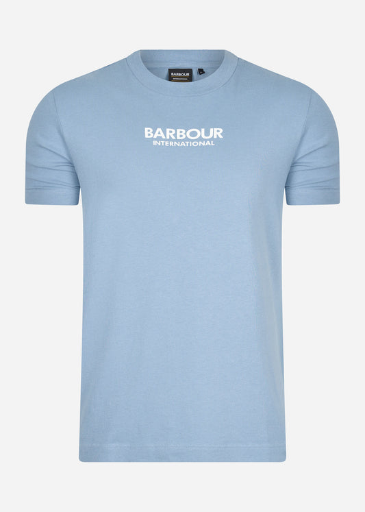 barbour zomer t-shirt powder blue