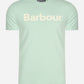 logo tee barbour dusty mint