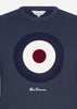 Ben Sherman Truien  Signature target sweat - dark navy 