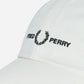 Graphic branded twill cap - snow white - Fred Perry