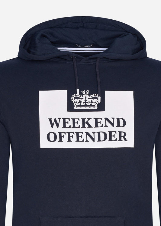 weekend offender hoodie navy