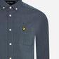 lyle and scott overhemd oxford slate blue