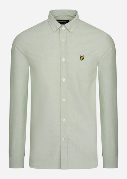 Lyle & Scott Overhemden  Oxford shirt - fern green white 