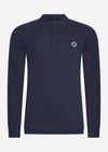 MA.Strum Longsleeve Polo's  LS pique polo - ink navy 