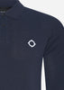 MA.Strum Longsleeve Polo's  LS pique polo - ink navy 