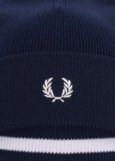 Fred Perry Beanies  Merino wool beanie - navy snow white 