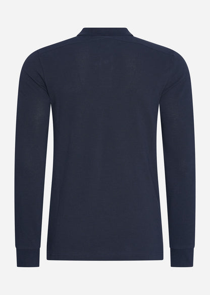 MA.Strum Longsleeve Polo's  LS pique polo - ink navy 